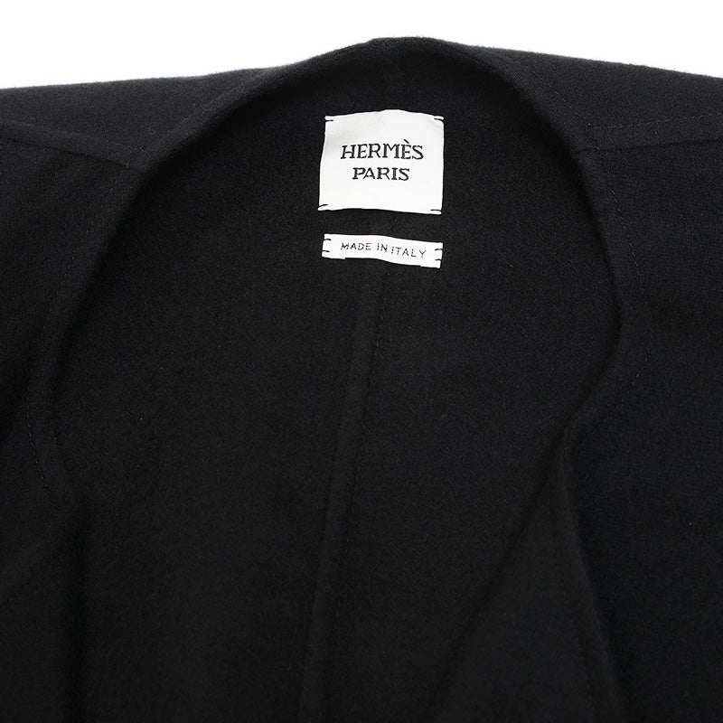 ジレ カシミヤ ブラック レディース 34サイズ 4E0177DC ベスト