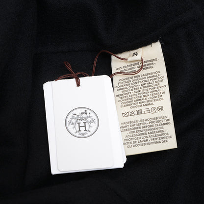 ジレ カシミヤ ブラック レディース 34サイズ 4E0177DC ベスト