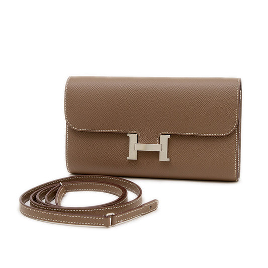 コンスタンストゥーゴー エプソン エトゥープ シルバー金具 W刻印 長財布