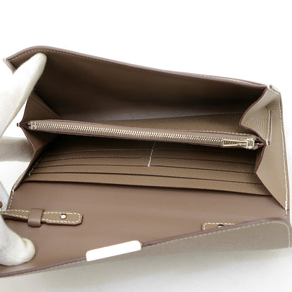 コンスタンストゥーゴー エプソン エトゥープ シルバー金具 W刻印 長財布