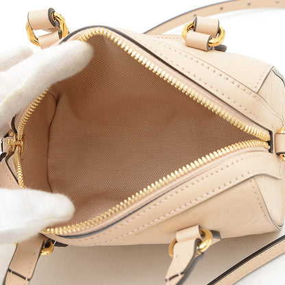 GGレザー スーパー ミニ 2WAYバッグ ベージュ 790130 ハンドバッグ