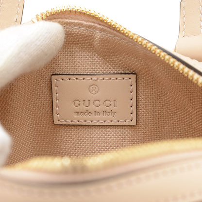 GGレザー スーパー ミニ 2WAYバッグ ベージュ 790130 ハンドバッグ