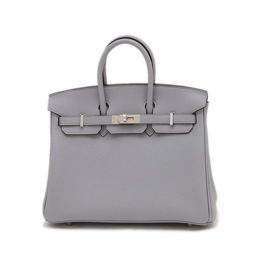 バーキン25 トゴ グリパンタン シルバー金具 K刻印 ハンドバッグ