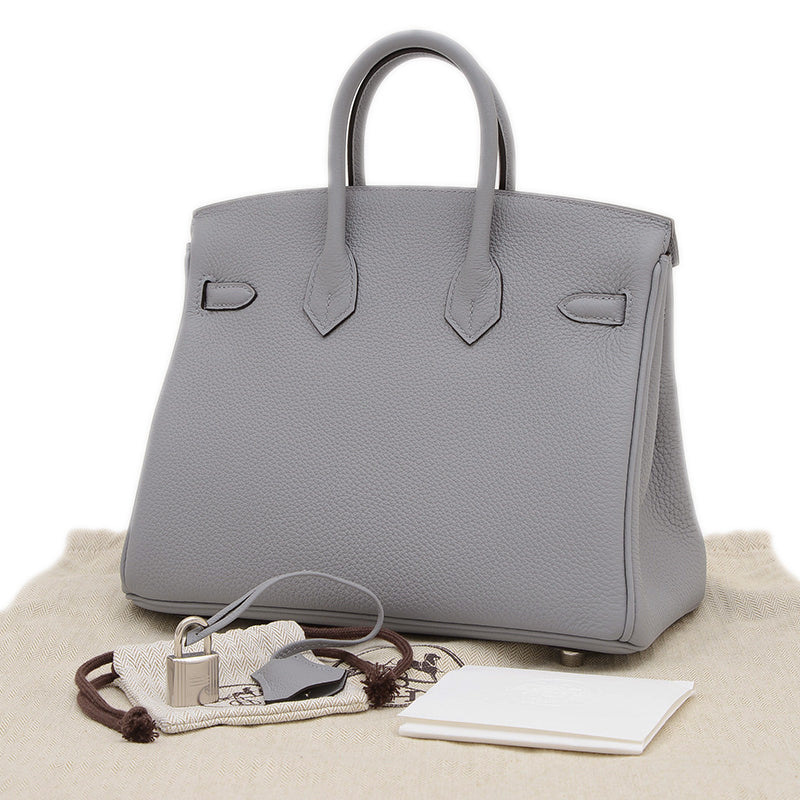 バーキン25 トゴ グリパンタン シルバー金具 K刻印 ハンドバッグ