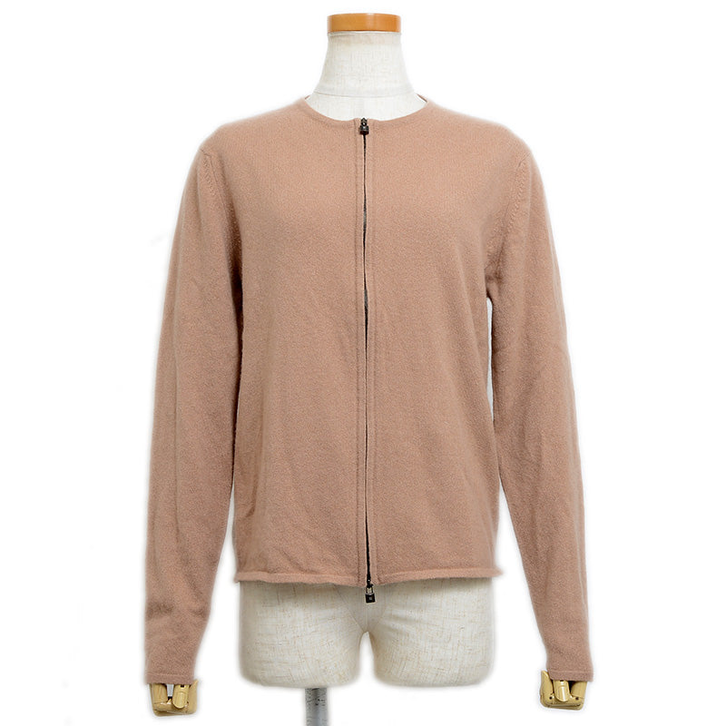 カーディガン カシミヤ ベージュ レディース LAサイズ スターマーク品 カーディガン