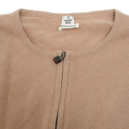 カーディガン カシミヤ ベージュ レディース LAサイズ スターマーク品 カーディガン