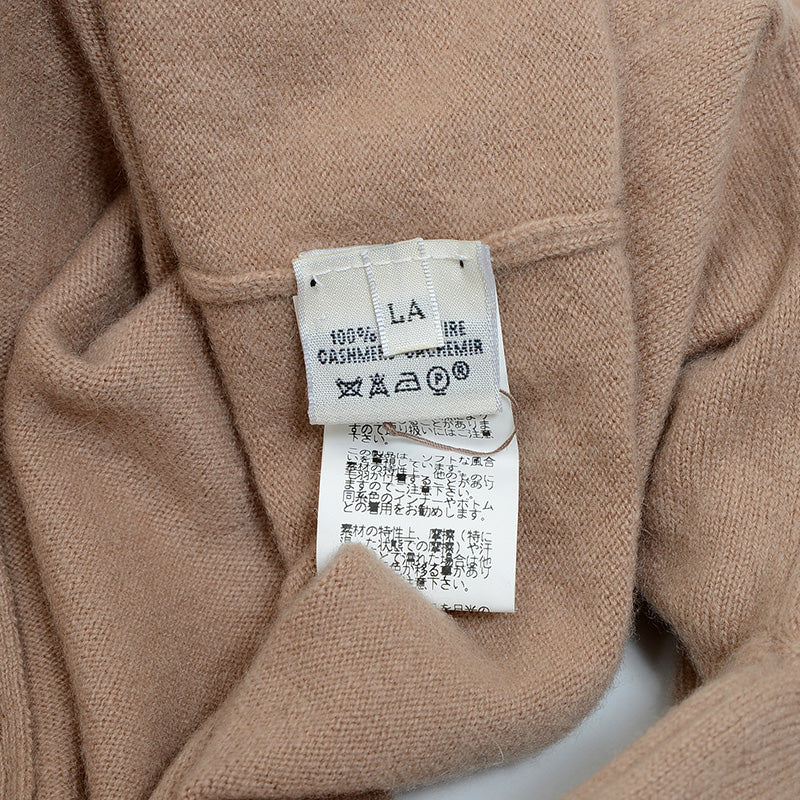 カーディガン カシミヤ ベージュ レディース LAサイズ スターマーク品 カーディガン