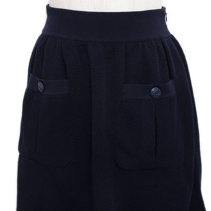 スカート ココマークボタン コットン ネイビー 40サイズ スカート