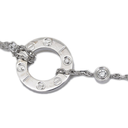 ラブ サークル ブレスレット ダイヤ K18WG ブレスレット