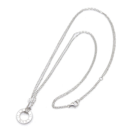 ラブ ネックレス 2Pダイヤ K18WG B72194 ネックレス