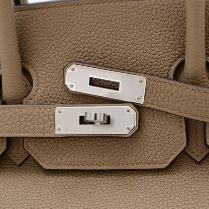 バーキン35 トゴ ベージュマルファ シルバー金具 W刻印 ハンドバッグ