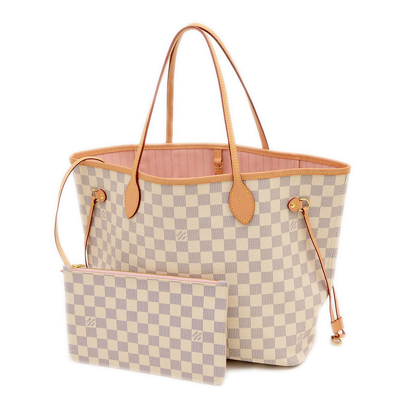 ダミエアズール ネヴァーフルMM トートバッグ ローズバレリーヌ 新型 N40604 トートバッグ