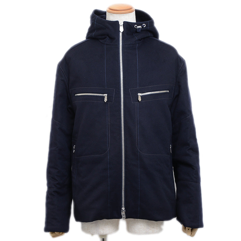 ブルゾン カシミヤ ネイビー メンズ 46サイズ ブルゾン