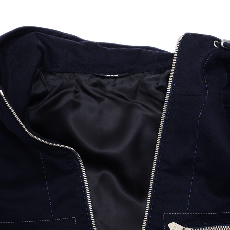 ブルゾン カシミヤ ネイビー メンズ 46サイズ ブルゾン