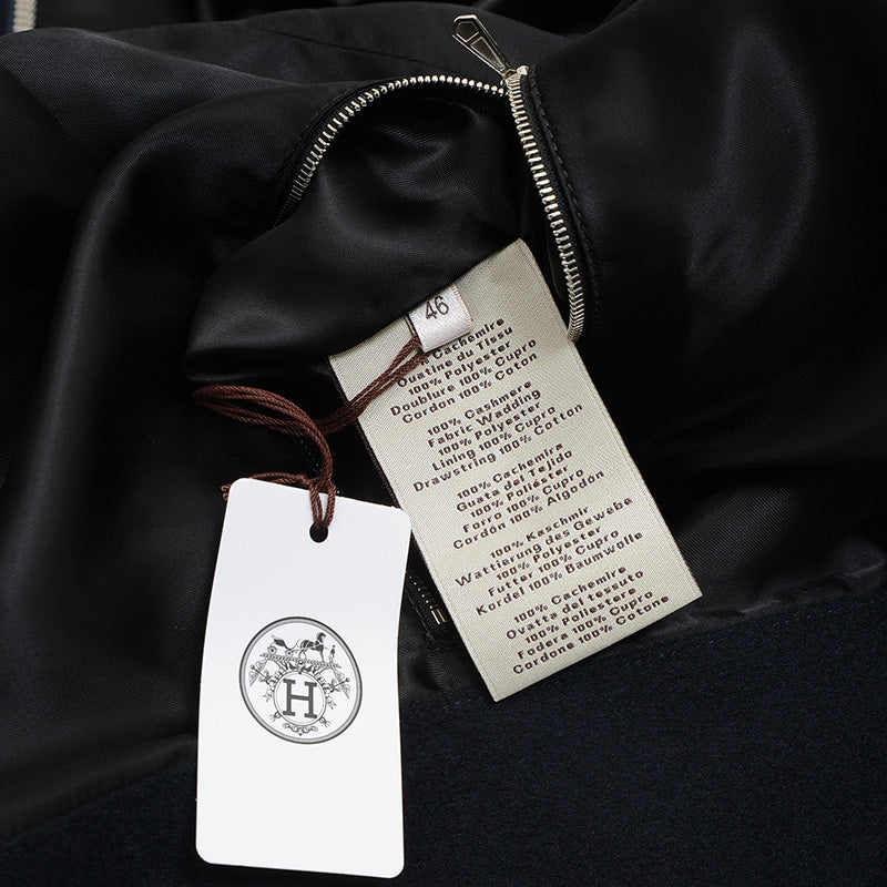 ブルゾン カシミヤ ネイビー メンズ 46サイズ ブルゾン