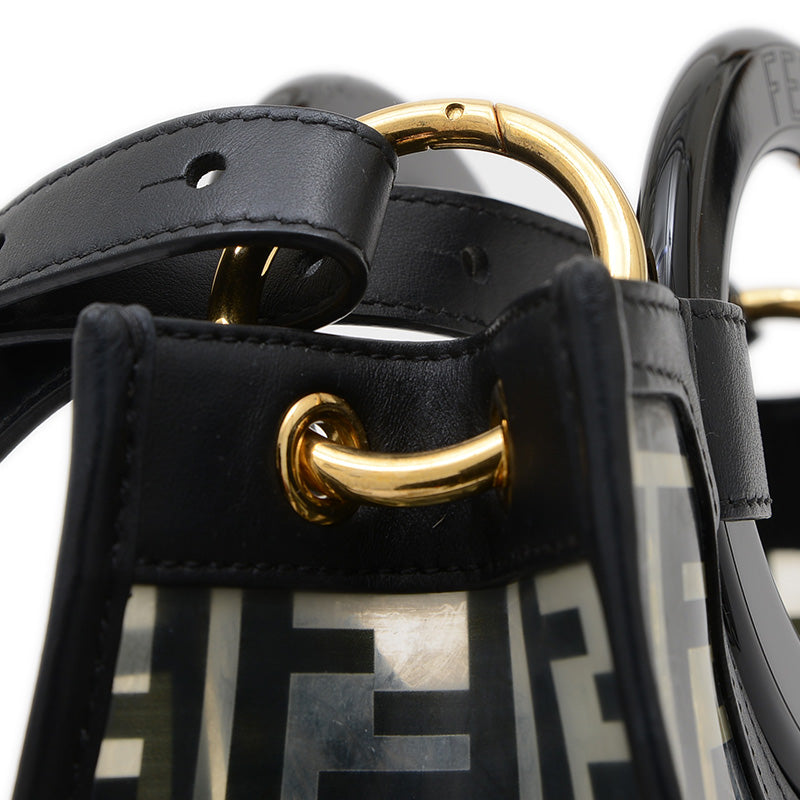 ラナウェイ ショッパー 2WAYバッグ ビニール ブラック 8BH353 ハンドバッグ