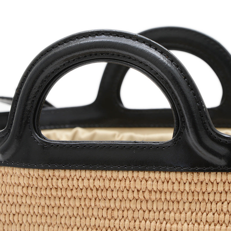 トロピカリア バケットバッグ 2WAYバッグ ナチュラル/ブラック ハンドバッグ