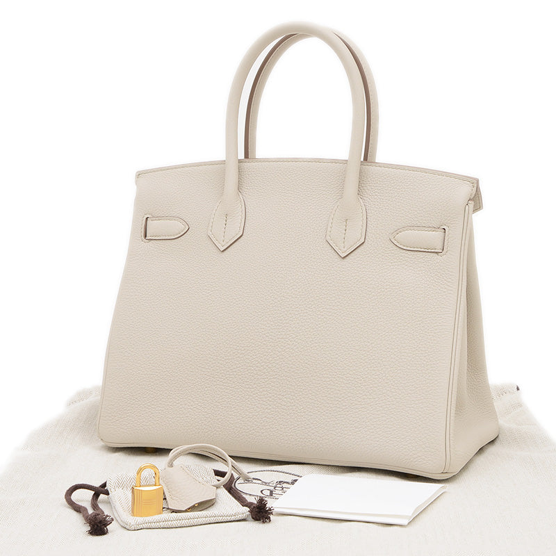 バーキン30 トゴ ベトン ゴールド金具 W刻印 ハンドバッグ