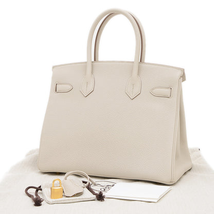 バーキン30 トゴ ベトン ゴールド金具 W刻印 ハンドバッグ