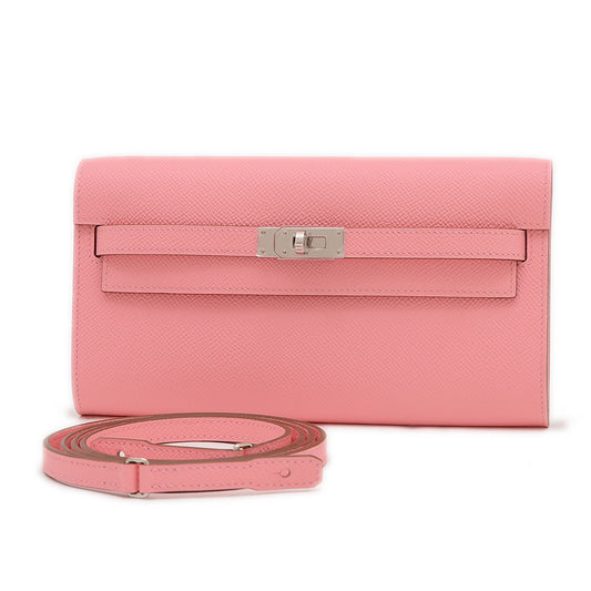 ケリートゥーゴー 財布 エプソン ローズコンフェッティ シルバー金具 K刻印 長財布