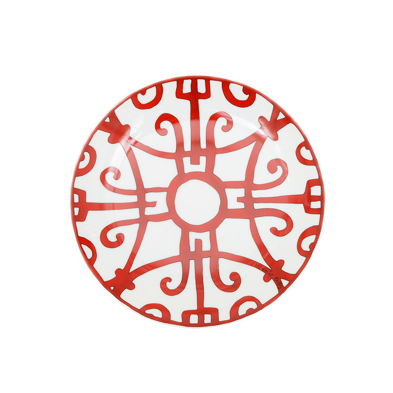 ガダルキヴィール パンプレート 17cm お皿 陶器 ホワイト/レッド 食器