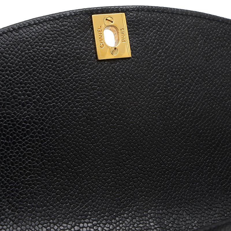 ダイアナ チェーンショルダー 22cm キャビアスキン ブラック A01164 ヴィンテージ ショルダーバッグ