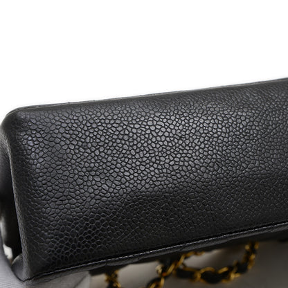 ダイアナ チェーンショルダー 22cm キャビアスキン ブラック A01164 ヴィンテージ ショルダーバッグ