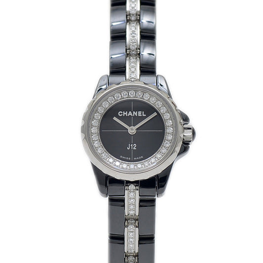 J12 XS 19mm ブレスセンターダイヤ ブラックセラミック H5236 腕時計