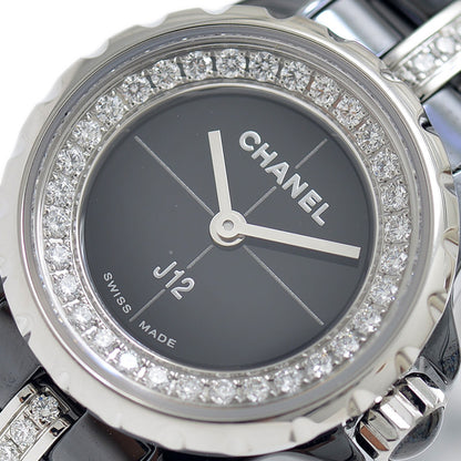 J12 XS 19mm ブレスセンターダイヤ ブラックセラミック H5236 腕時計
