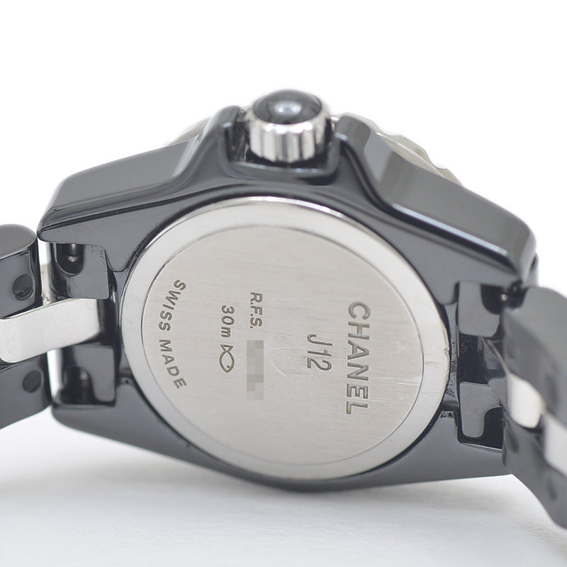 J12 XS 19mm ブレスセンターダイヤ ブラックセラミック H5236 腕時計