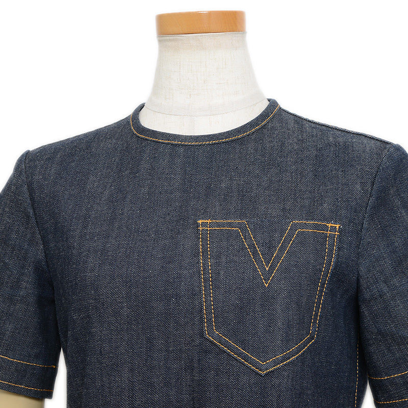 ワンピース デニム コットン混 ネイビー 36サイズ ワンピース