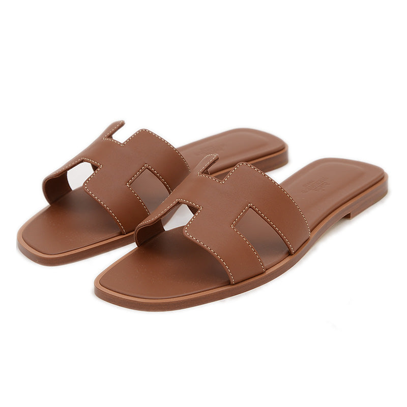 サンダル オラン レザー ゴールド レディース #37 H021056Z サンダル