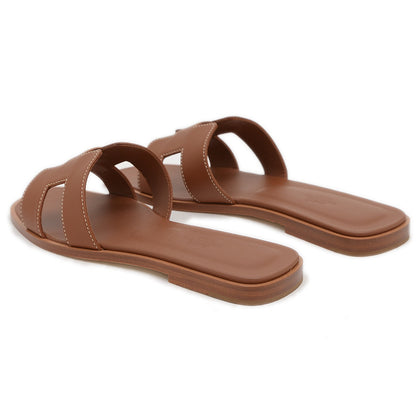 サンダル オラン レザー ゴールド レディース #37 H021056Z サンダル