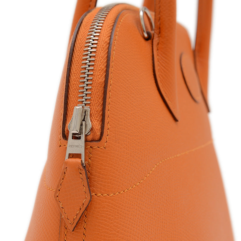 ボリード27 エプソン アプリコット シルバー金具 D刻印 ハンドバッグ