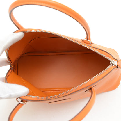 ボリード27 エプソン アプリコット シルバー金具 D刻印 ハンドバッグ