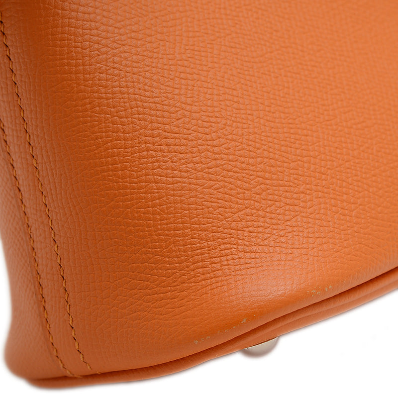 ボリード27 エプソン アプリコット シルバー金具 D刻印 ハンドバッグ