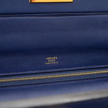 ヴァンキャトル サック24/24 35 トゴ ブルーアンクル ゴールド金具 D刻印 ハンドバッグ