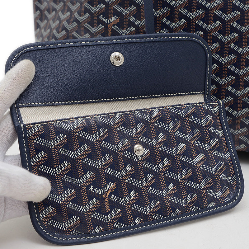 サンルイPM トートバッグ ゴヤールディンキャンバス ネイビー STLOUIPMLTY12CL12P トートバッグ