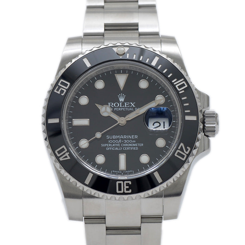 サブマリーナデイト 116610LN 黒文字盤 ランダムシリアル メンズ 腕時計