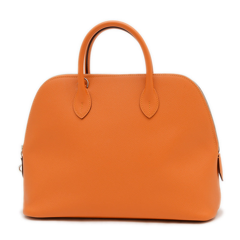 ボリード1923 30 オレンジ エプソン シルバー金具 C刻印 ※ショルダー欠損 ハンドバッグ