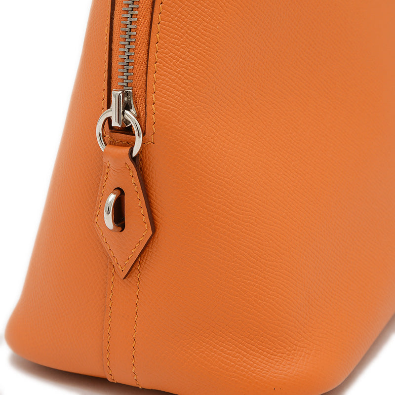 ボリード1923 30 オレンジ エプソン シルバー金具 C刻印 ※ショルダー欠損 ハンドバッグ