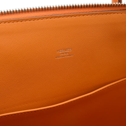 ボリード1923 30 オレンジ エプソン シルバー金具 C刻印 ※ショルダー欠損 ハンドバッグ