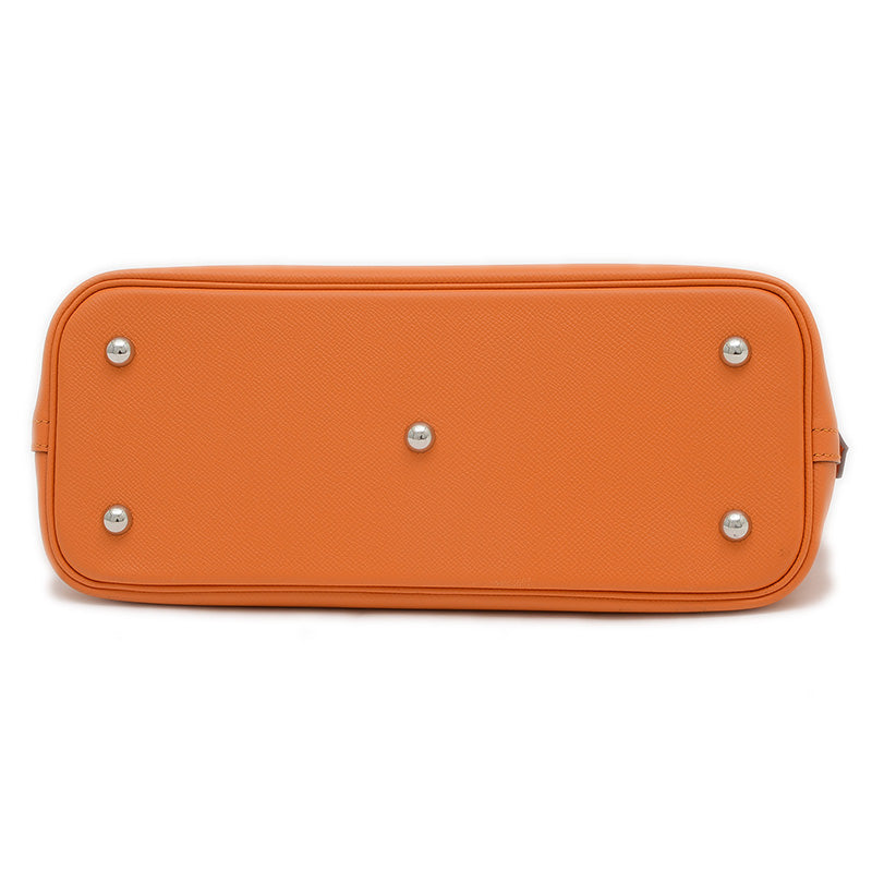 ボリード1923 30 オレンジ エプソン シルバー金具 C刻印 ※ショルダー欠損 ハンドバッグ