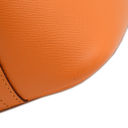 ボリード1923 30 オレンジ エプソン シルバー金具 C刻印 ※ショルダー欠損 ハンドバッグ