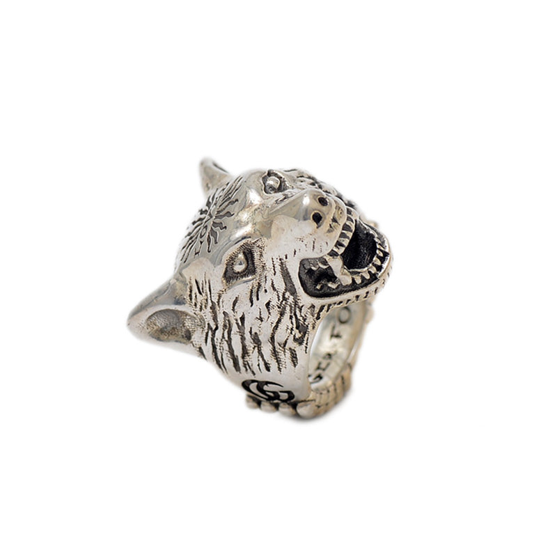 アンガーフォレスト ウルフヘッド リング シルバー SV925 #14 リング・指輪