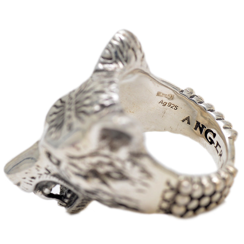 アンガーフォレスト ウルフヘッド リング シルバー SV925 #14 リング・指輪