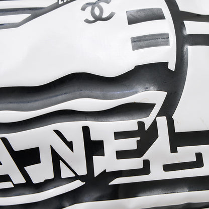 クルーズライン チェーンショルダーバッグ ビニール ホワイト/ブラック ショルダーバッグ