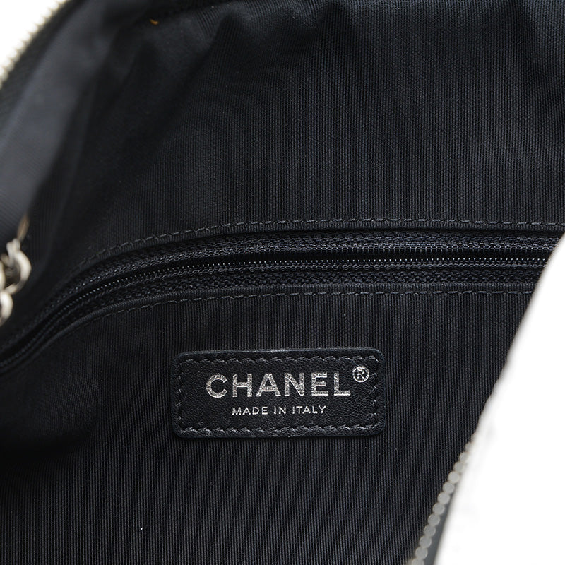 クルーズライン チェーンショルダーバッグ ビニール ホワイト/ブラック ショルダーバッグ