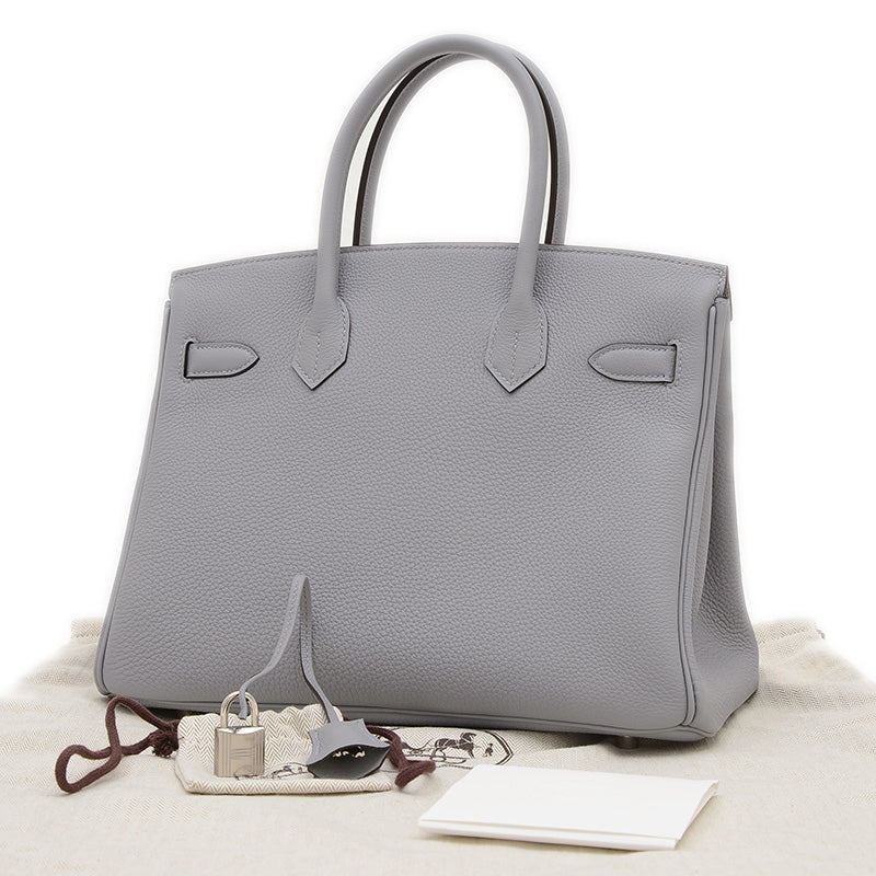 バーキン30 トゴ グリパンタン シルバー金具 K刻印 ハンドバッグ