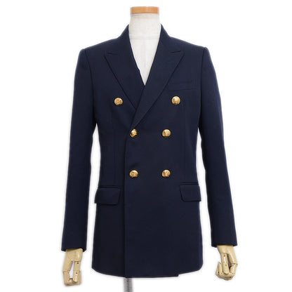 テーラードジャケット ダブル ウール ネイビー レディース 34サイズ 2V684092D テーラードジャケット
